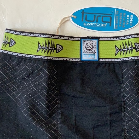 Turq SWIMBRIEF -Black/Fish - Picture 6 of 9